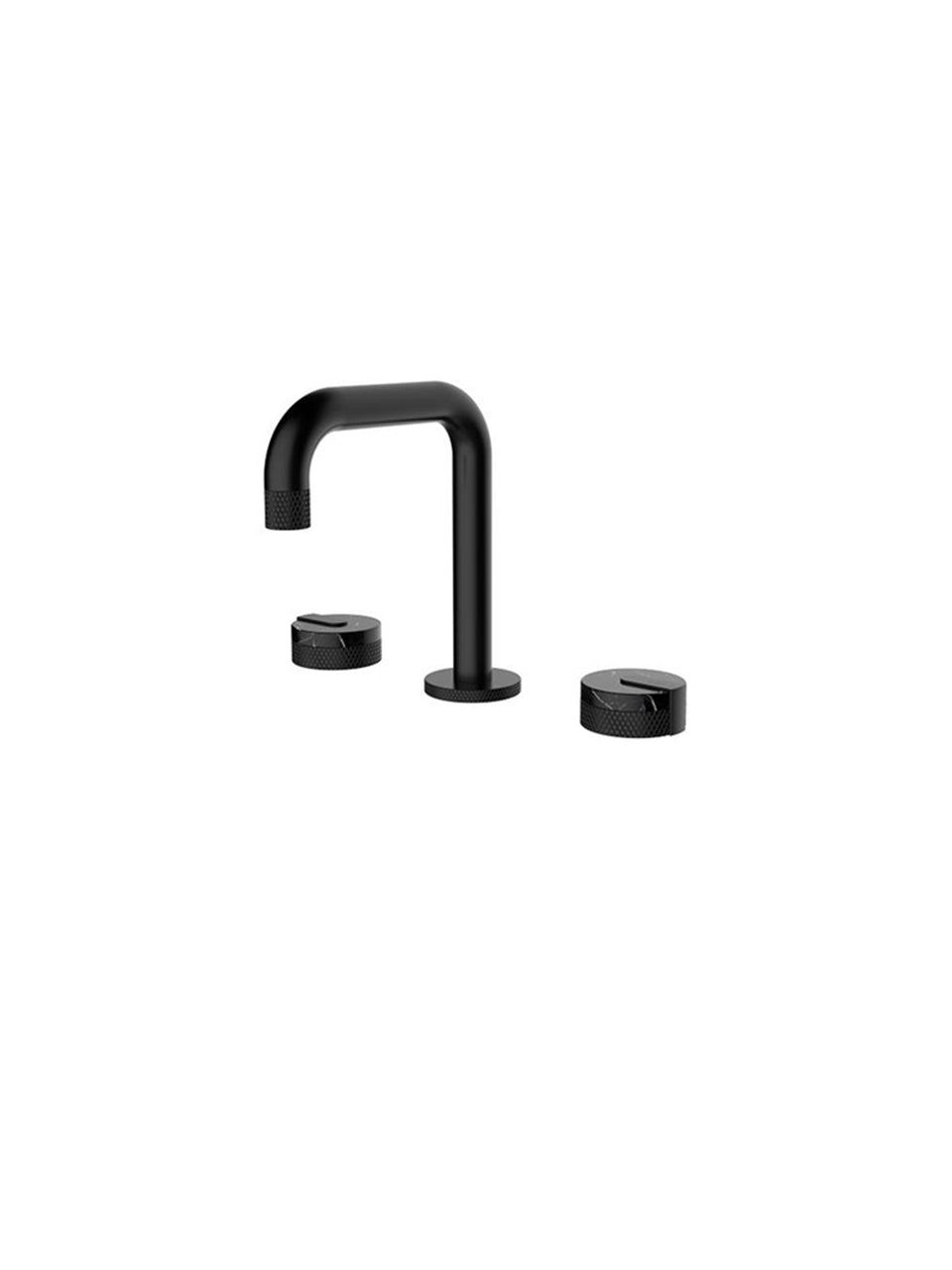 SQUARE DECK MOUNTED BATHROOM TAPWARE – MATTE BLACK