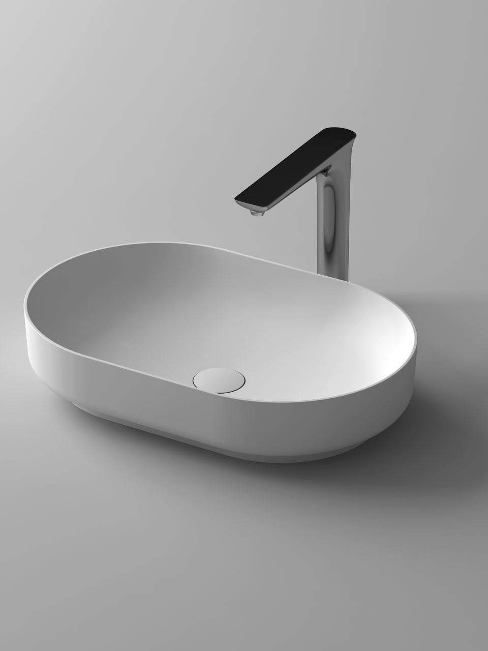 ACRYLIC WASH BASIN SINK-MATTE WHITE