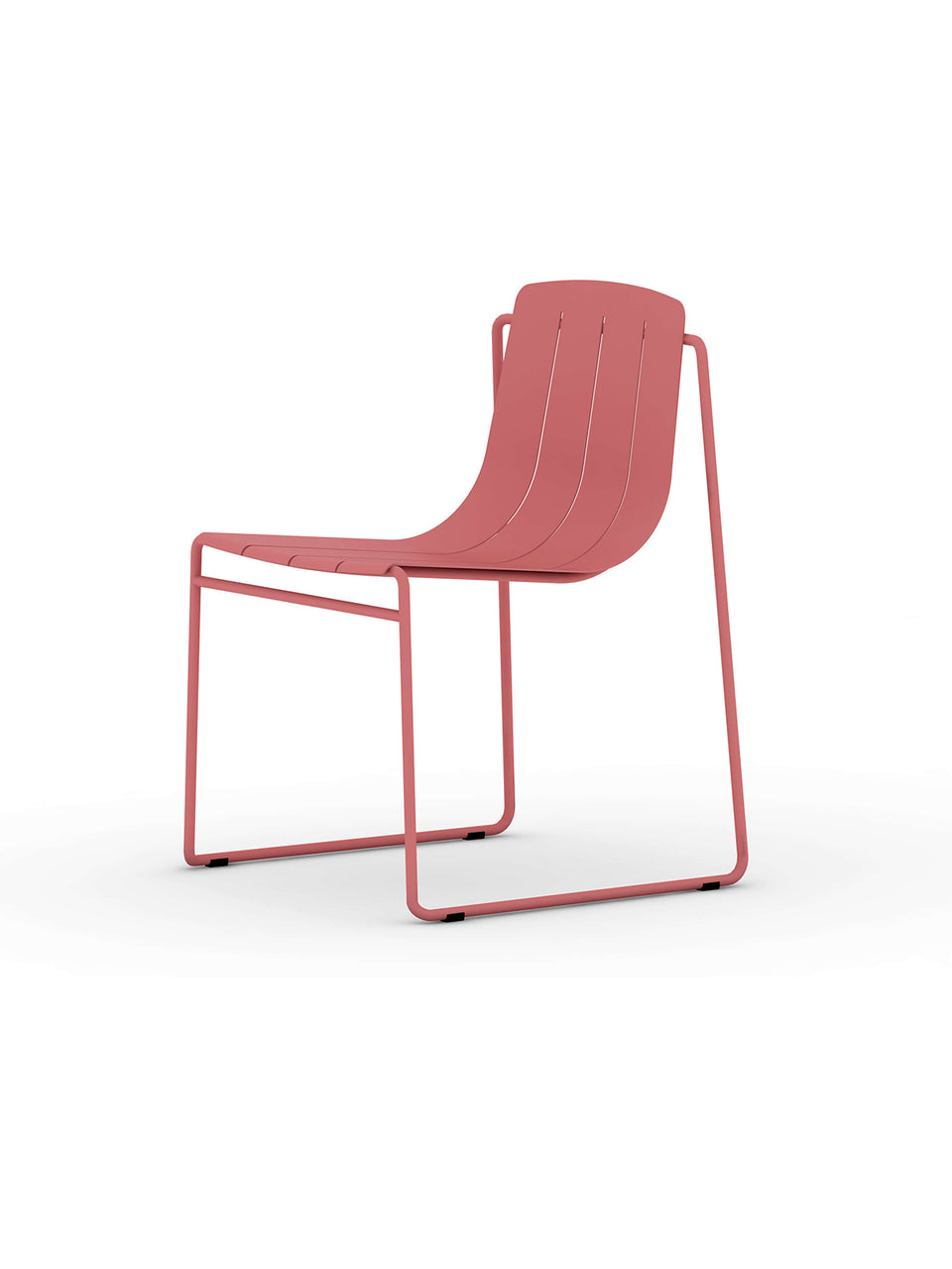DASIA DINING CHAIR OUTDOOR ALUMINIUM STACKABLE SLIDE-FRAME BASE