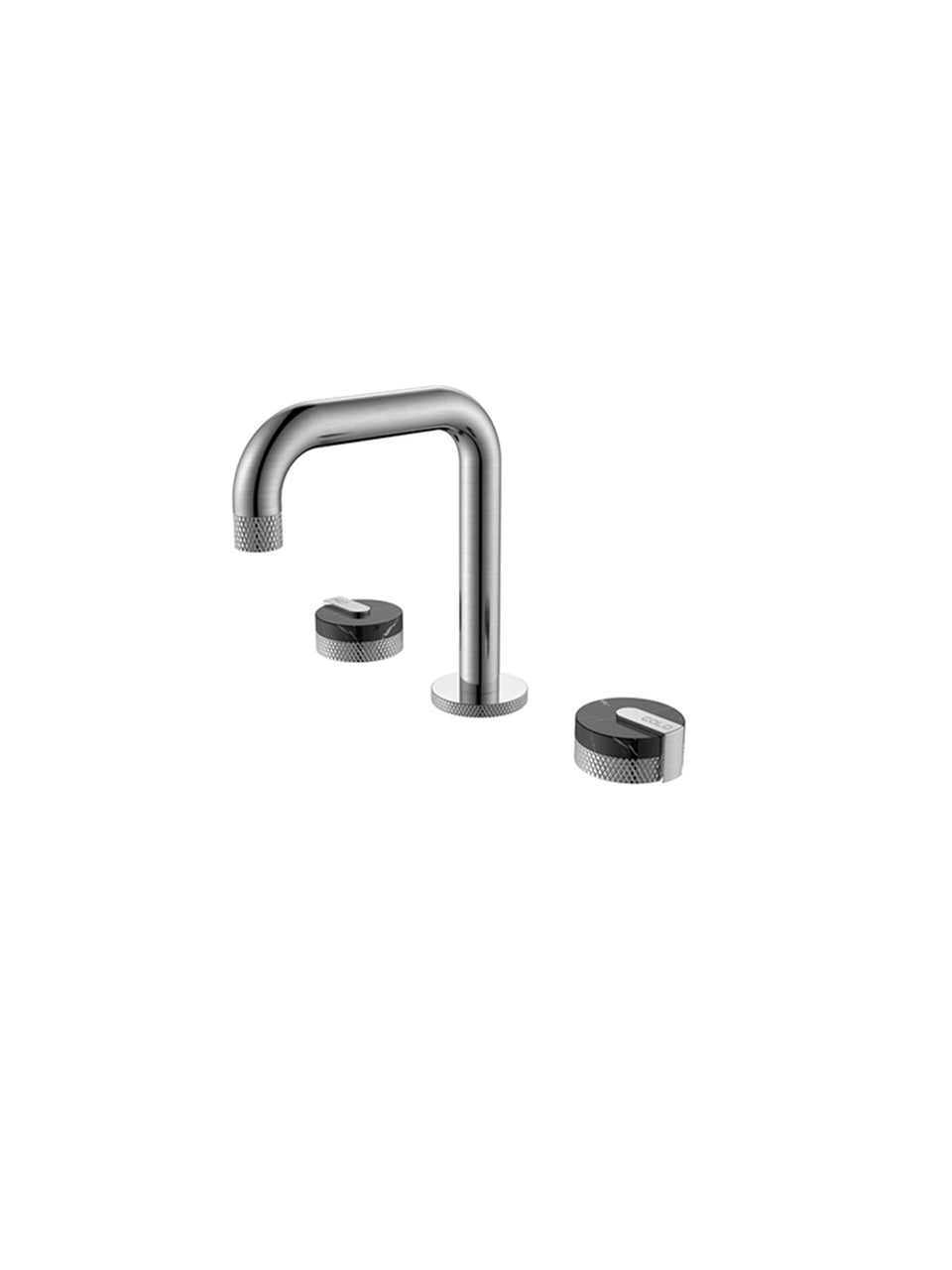 SQUARE DECK MOUNTED BATHROOM TAPWARE– NICKEL BRUSHED