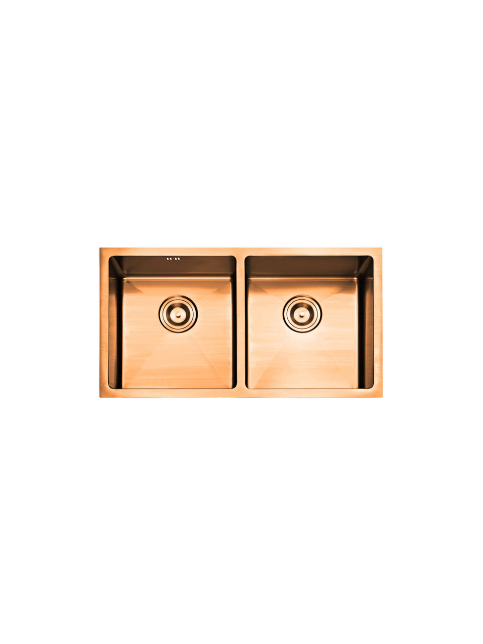 HAND MADE DOUBLE KITCHEN SINK-ROSE GOLD BRUSHED