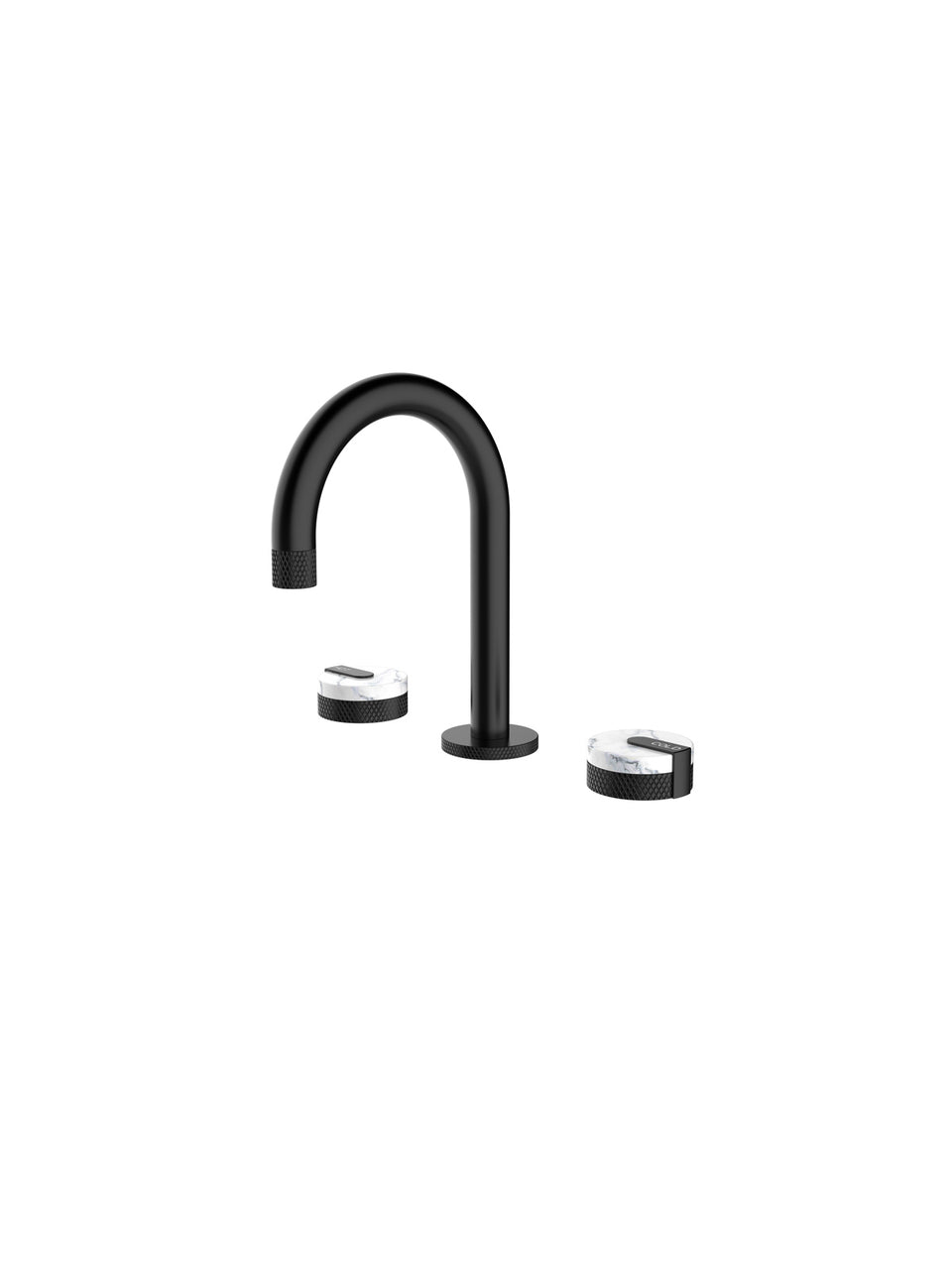 DECK MOUNTED BATHROOM BASIN MIXER TAP-MATTE BLACK