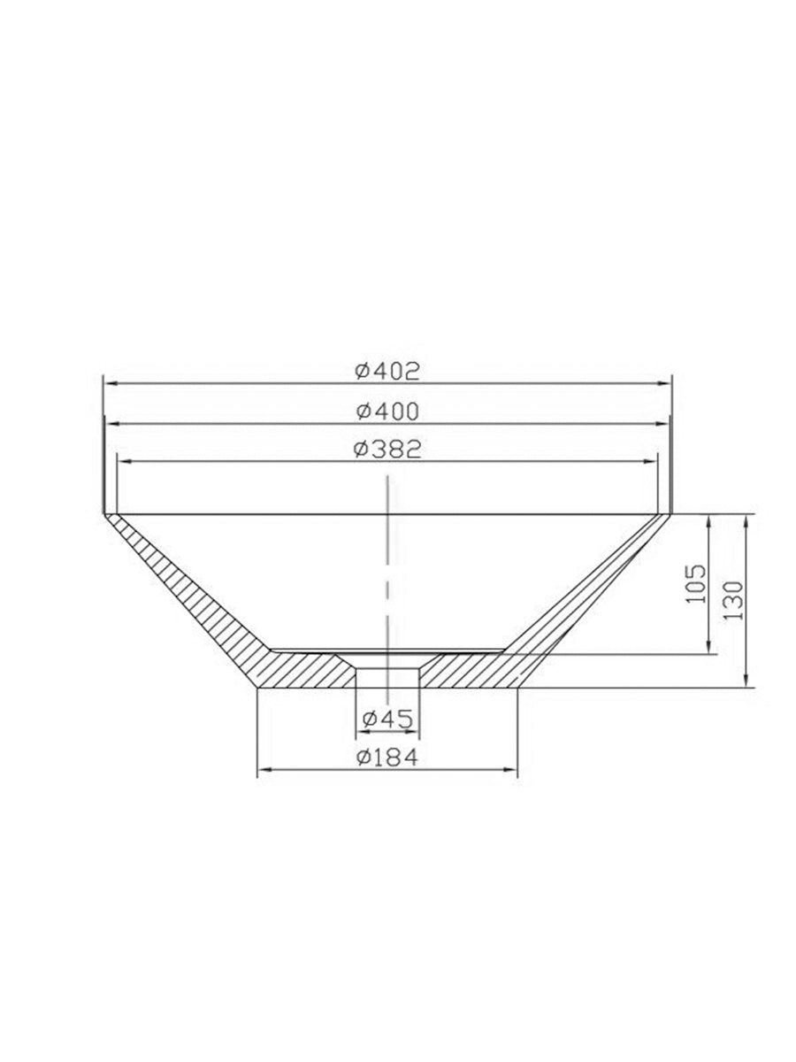 ACRYLIC WASH BASIN SINK-MATTE WHITE