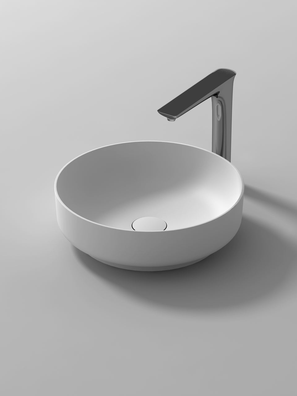 ACRYLIC WASH BASIN SINK-MATTE WHITE