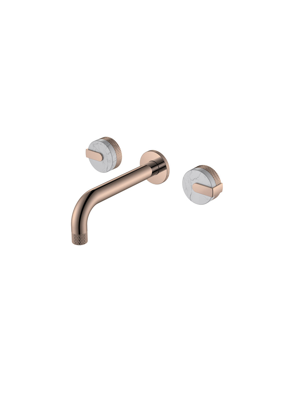 WALL MOUNTED BASIN MIXER TAP-ROSE GOLD