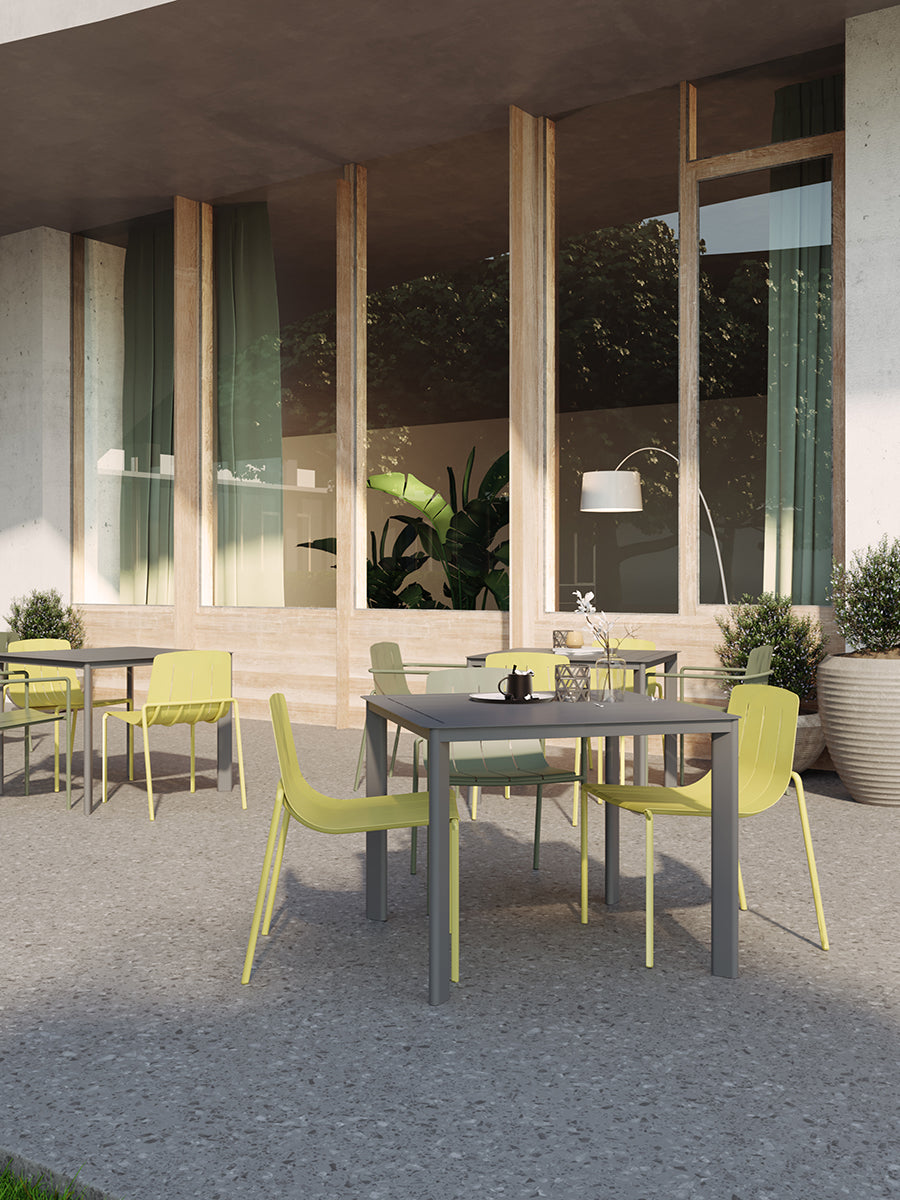 MEMI DINING SQUARE OUTDOOR ALUMINIUM