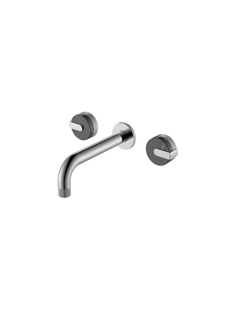 WALL MOUNTED BASIN MIXER TAP-NICKEL BRUSHED