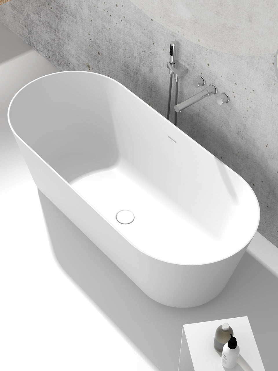 ACRYLIC FREE STANDING BATH-MATTE WHITE