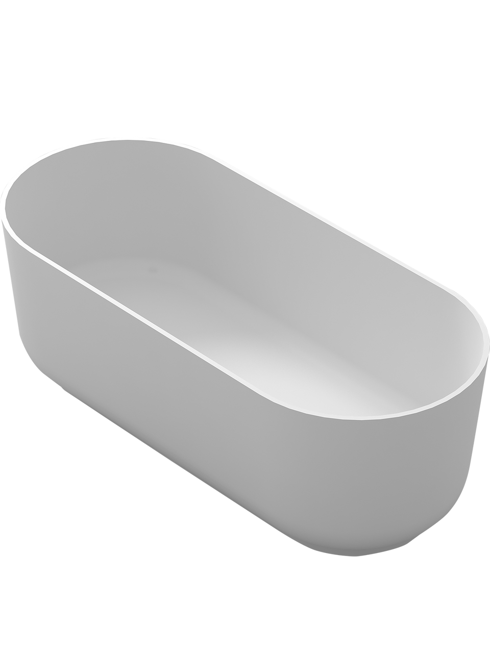 ACRYLIC FREE STANDING BATH-MATTE WHITE