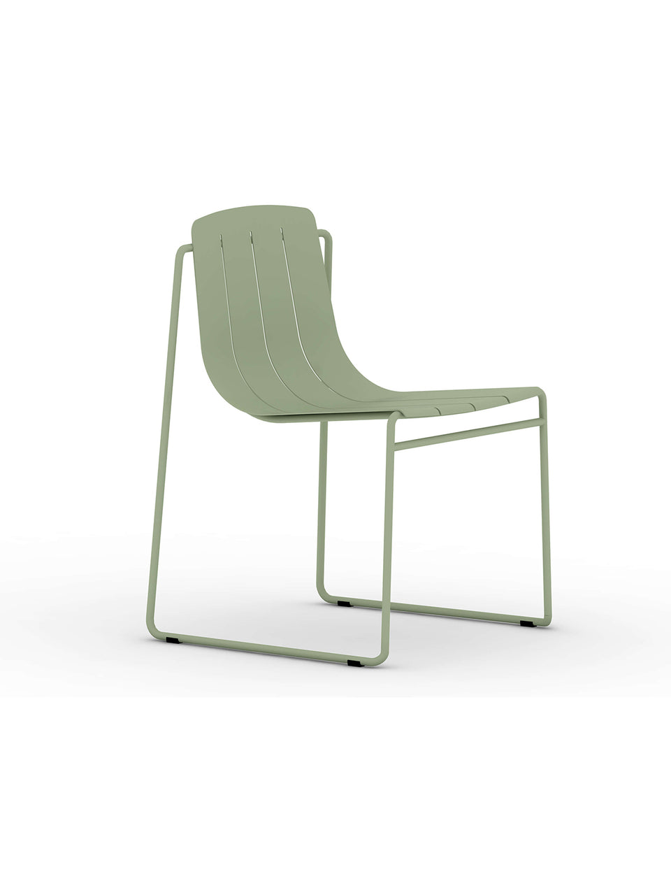 DASIA DINING CHAIR OUTDOOR ALUMINIUM STACKABLE SLIDE-FRAME BASE