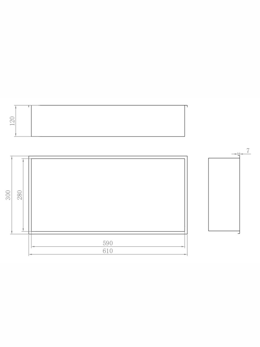 304 STAINLESS STEEL SHOWER NICHE