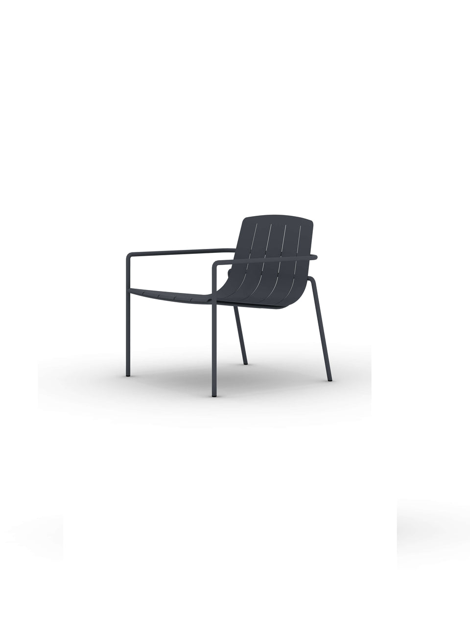 DASIA LOUNGE CHAIR WITH ARMREST OURDOOR ALUMINIUM STACKABLE